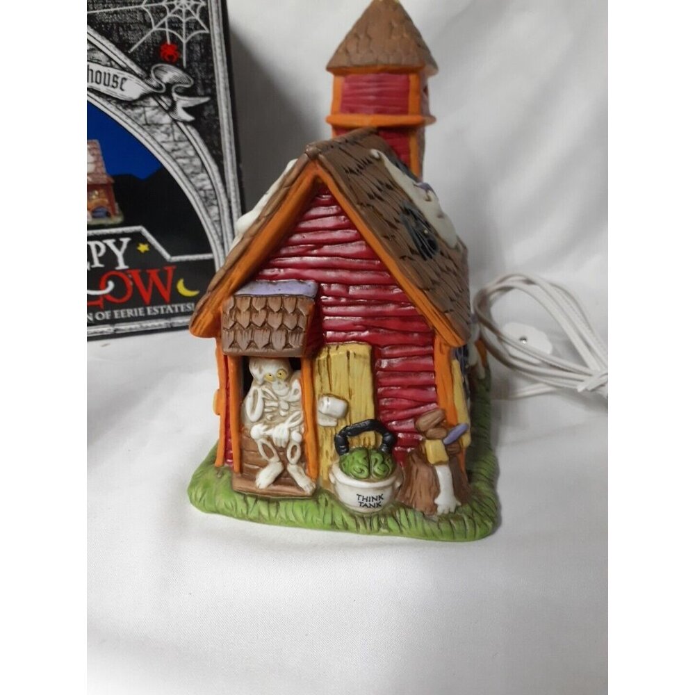 Cannon Falls Creepy Hollow LITTLE DEAD SCHOOLHOUSE Mini Light Up Halloween House - Picture 7 of 13